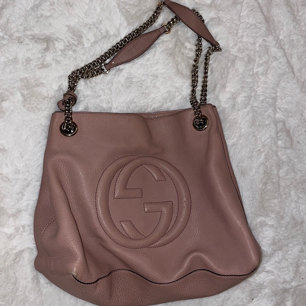 COPY - Authentic Gucci soho chain bag ! STUNNING!!!! Perfect nude color!! 1980 …